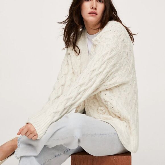 Mango Cardigan New Flower Knit - Picture 5 of 8